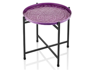 Duggal Series Purple Side Table