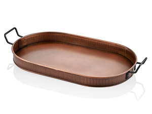 Copper Oval Serving Tray (66 x 32 cm)