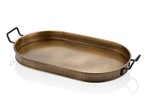 Gold Oval Serving Tray (54 x 23 cm)