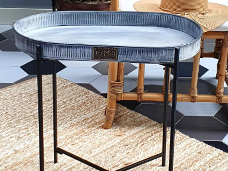 Stone Series Oval Side Table
