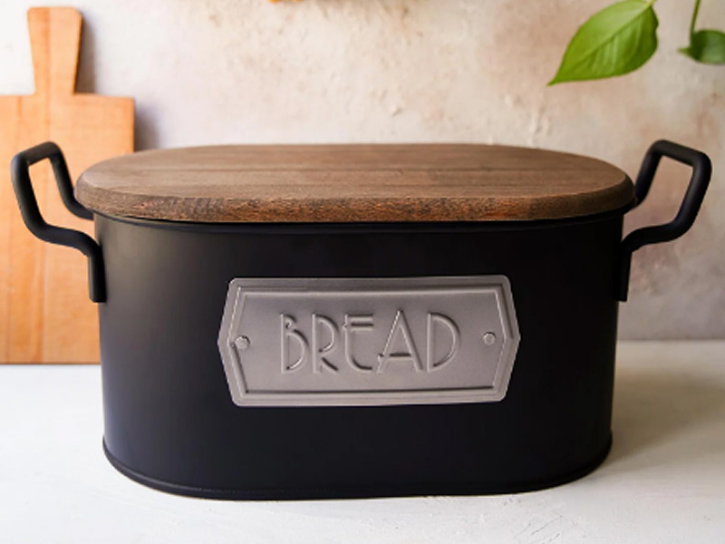 Black Bread Bin