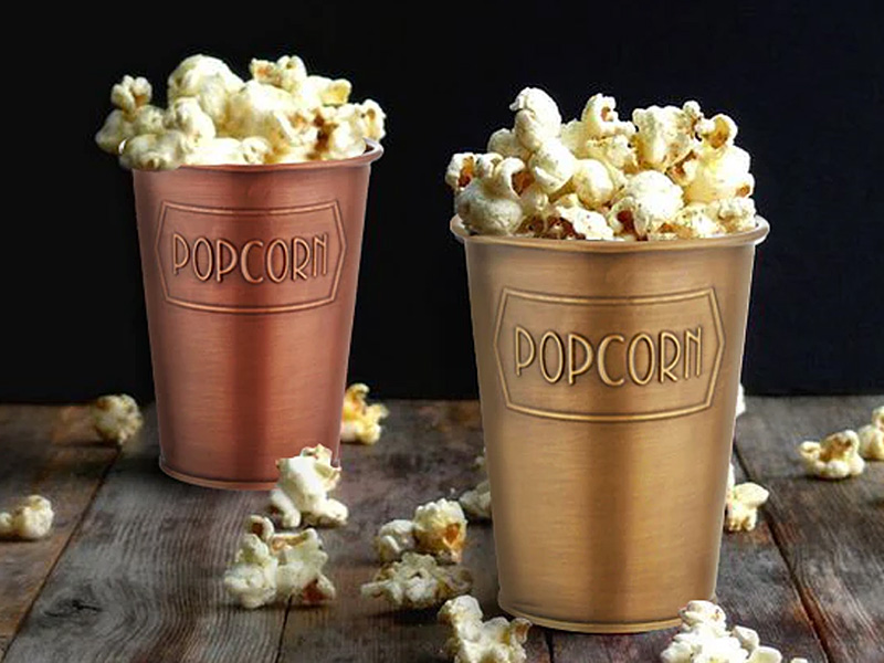 Copper Popcorn Bowl
