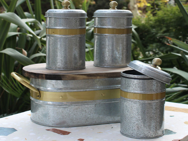 Galvin Series Coffee, Tea, And Sugar Jar Set - 22 cm (H)