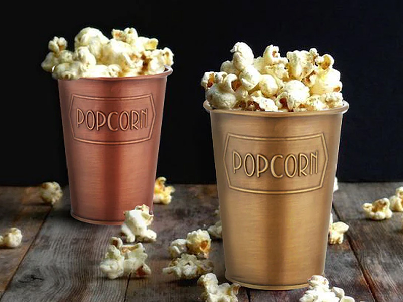 Gold Popcorn Bowl