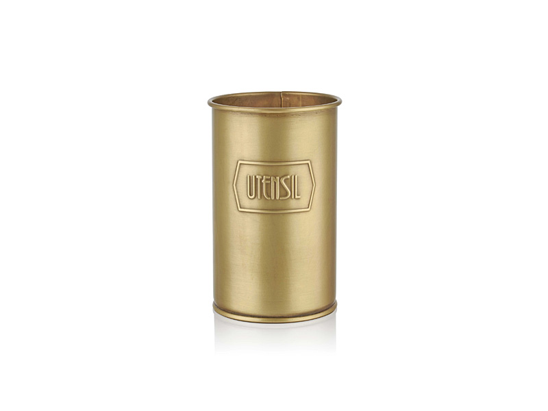 Gold Utensil Jar