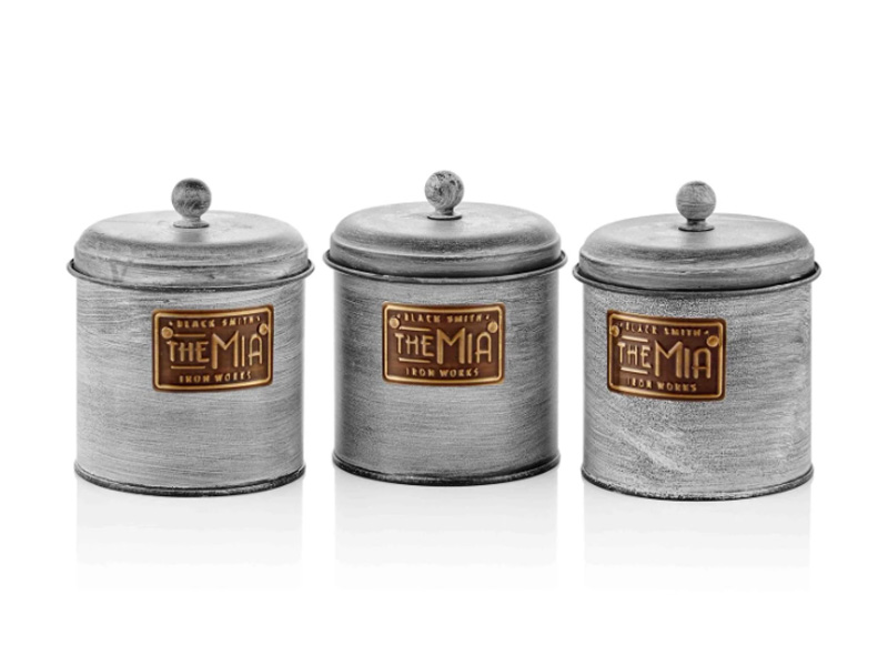 Stone Series Coffee, Tea, And Sugar Jar Set - 17 cm (H)