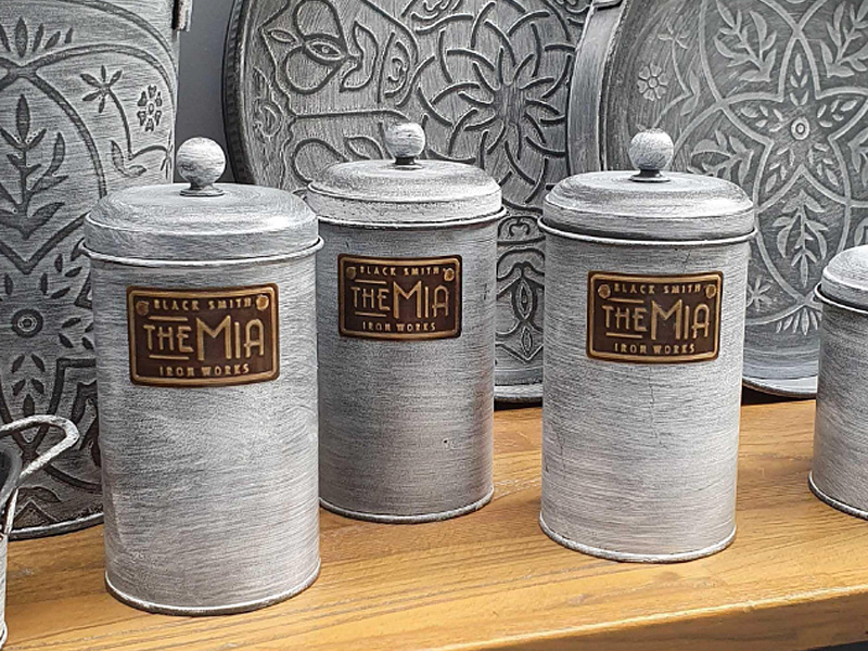 Stone Series Coffee, Tea, And Sugar Jar Set - 22 cm (H)