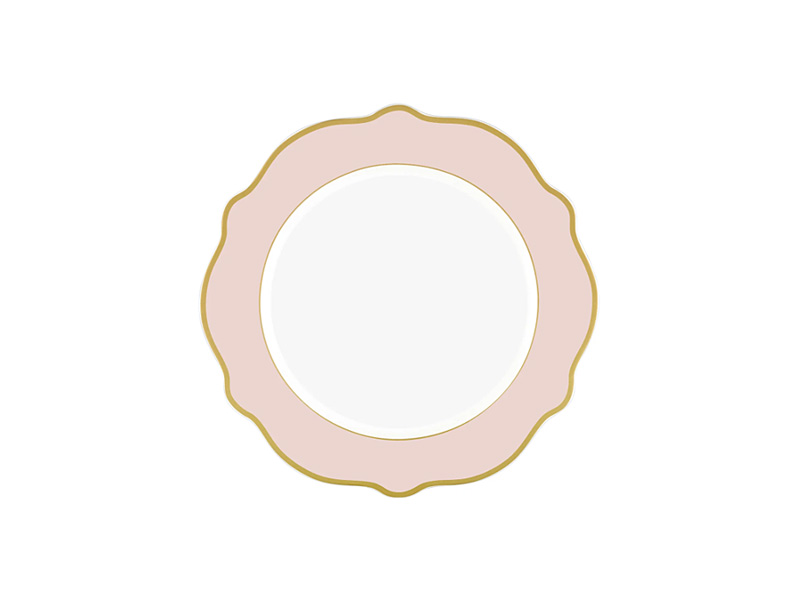Jaswely Series Porcelain Side Plates, Set of 6 - Pink