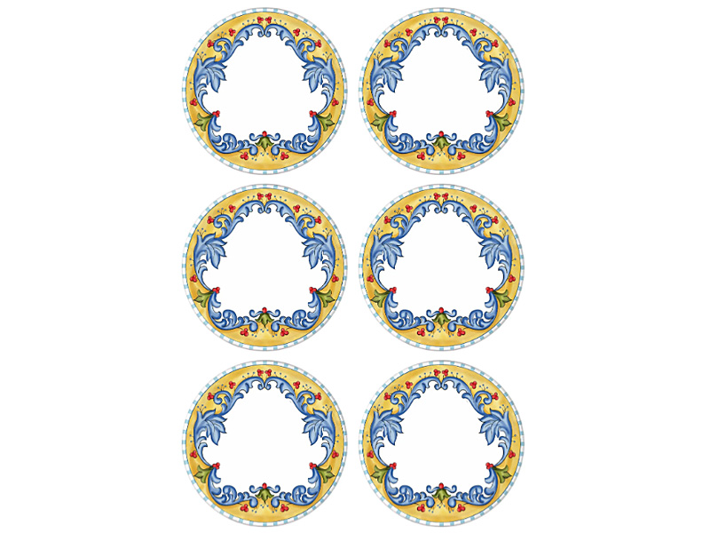 Limoncello Series Dinner Plates, Set of 6