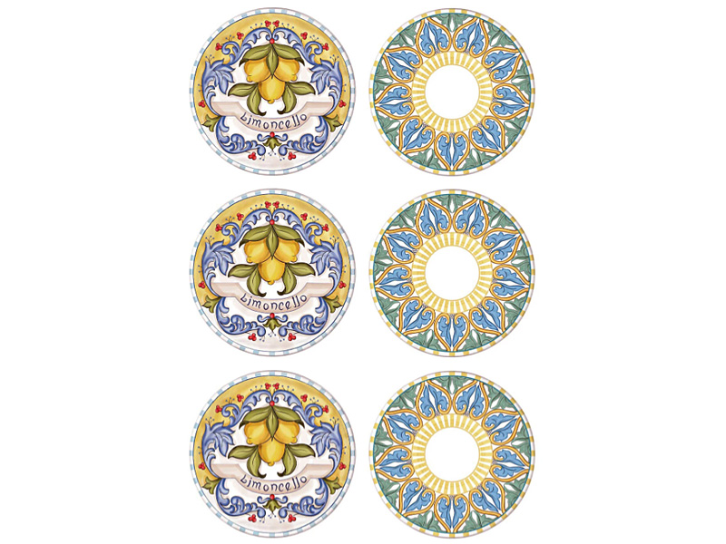 Limoncello Series Side Plates, Set of 6
