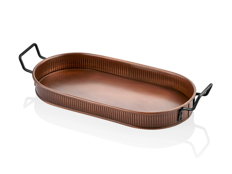 Copper Oval Serving Tray (54 x 23 cm)
